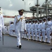 Sjef for den indiske marinen, admiral Nirmal Kumar Verma i Mumbai 20. august. 