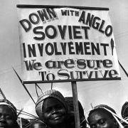 Kvinner fra Biafra demonstrerte mot vestlig innblandig i krigen med Nigeria.. 